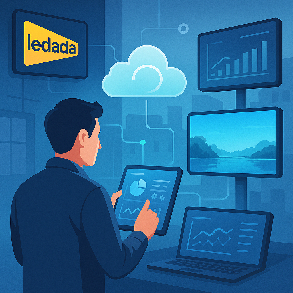 Remote LED Display Management System with Cloud Control